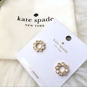 Kate Spade Full Circle Pave Gold Studs